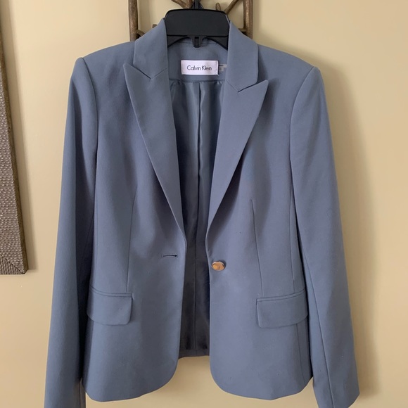 Calvin Klein Dusty Blue Blazer - Picture 1 of 1
